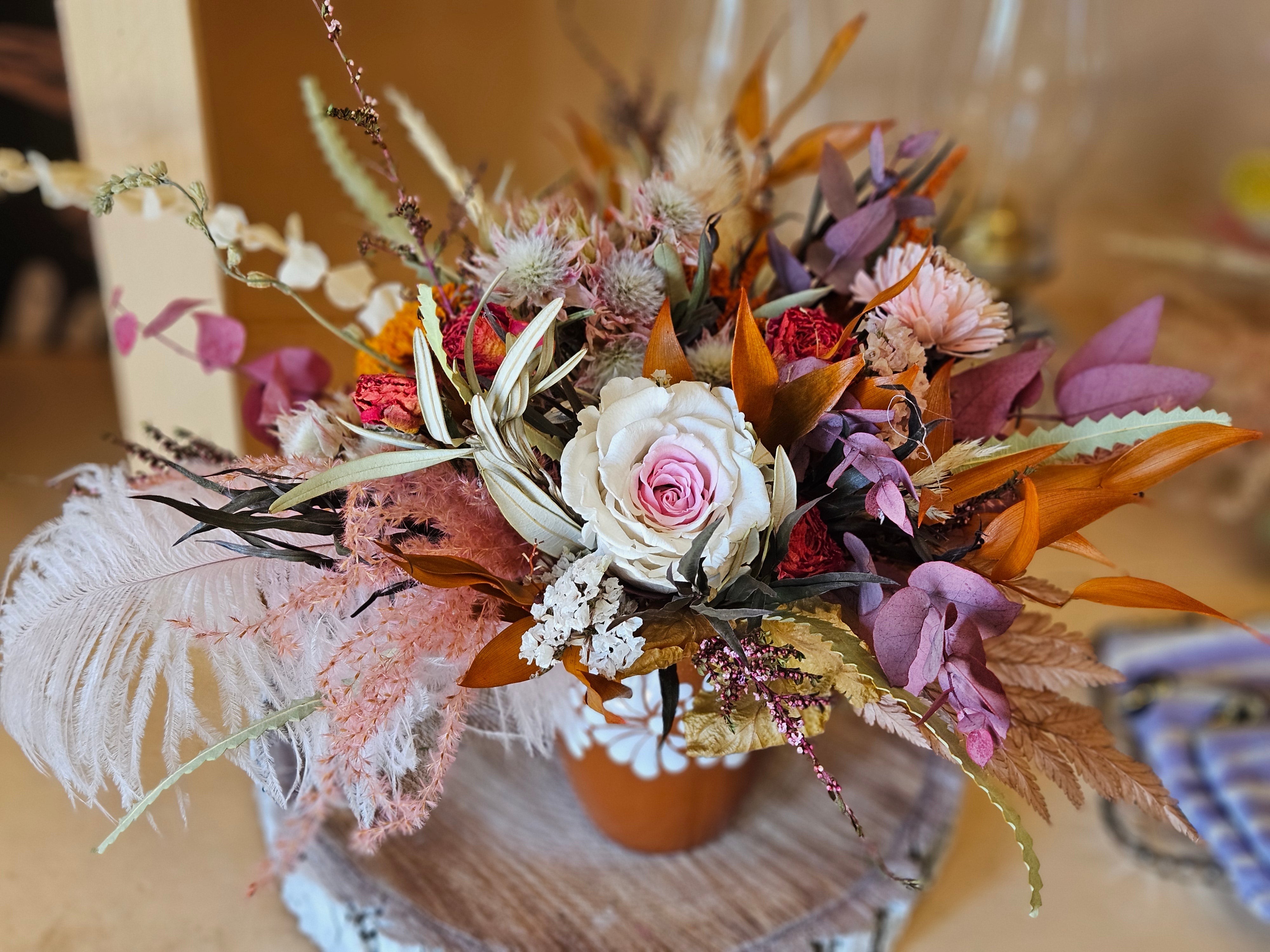 Unique, One of a Kind Dried and Preserved Arrangement $137