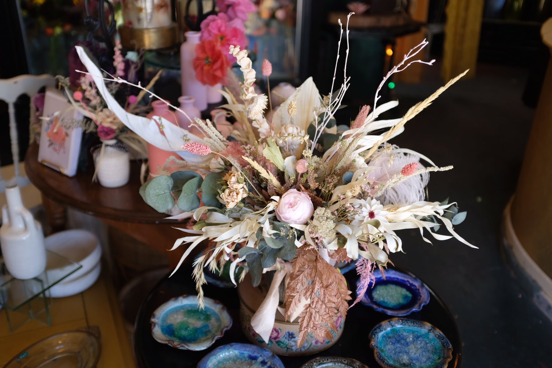 Unique, One of a Kind Dried and Preserved Arrangement $247