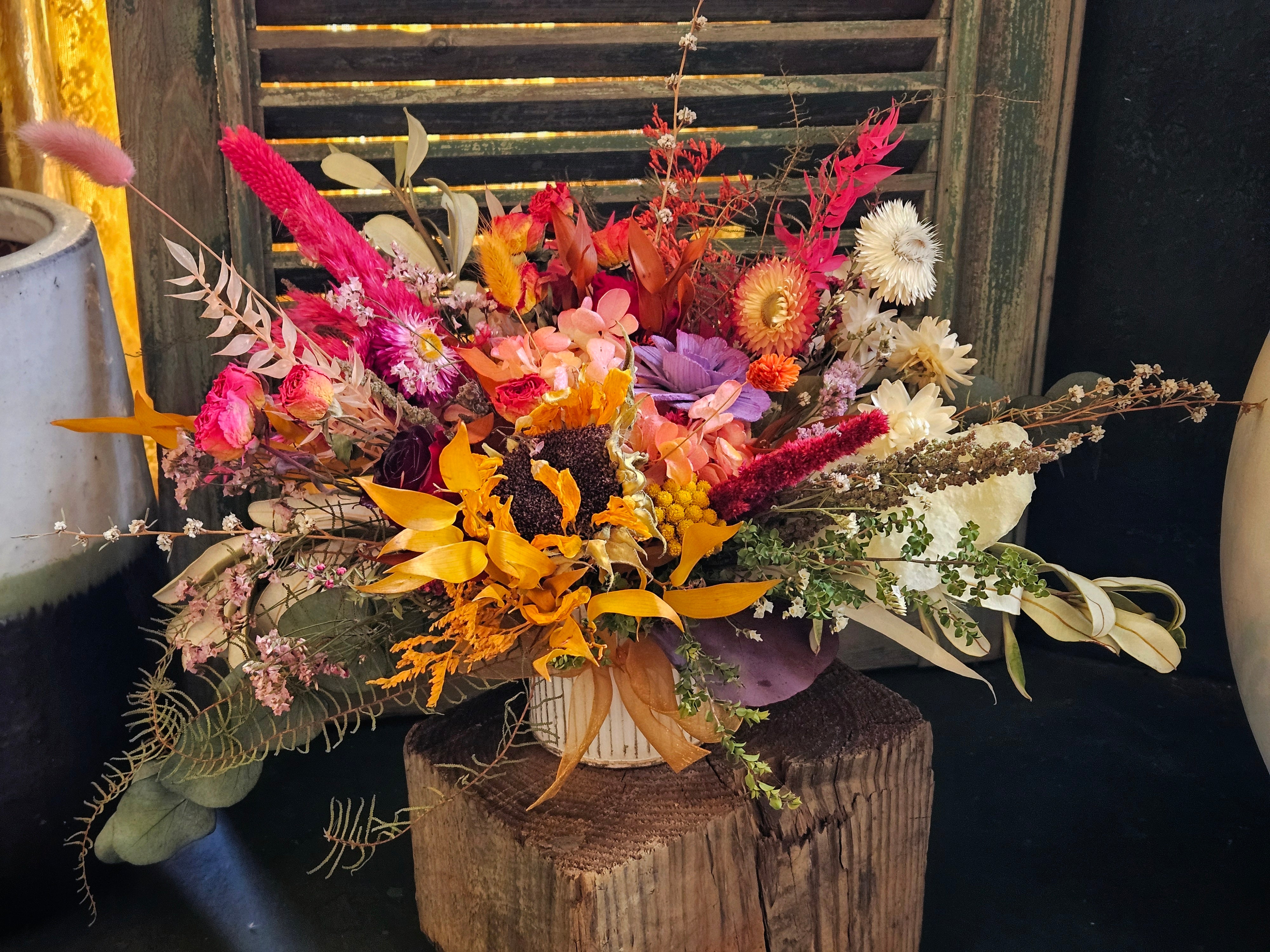 Unique, One of a Kind Dried and Preserved Arrangement $139