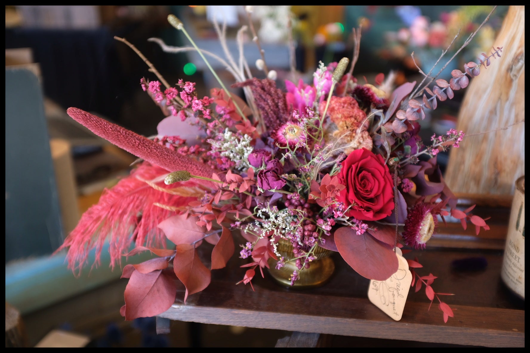 Unique, One of a Kind Dried and Preserved Arrangement $142