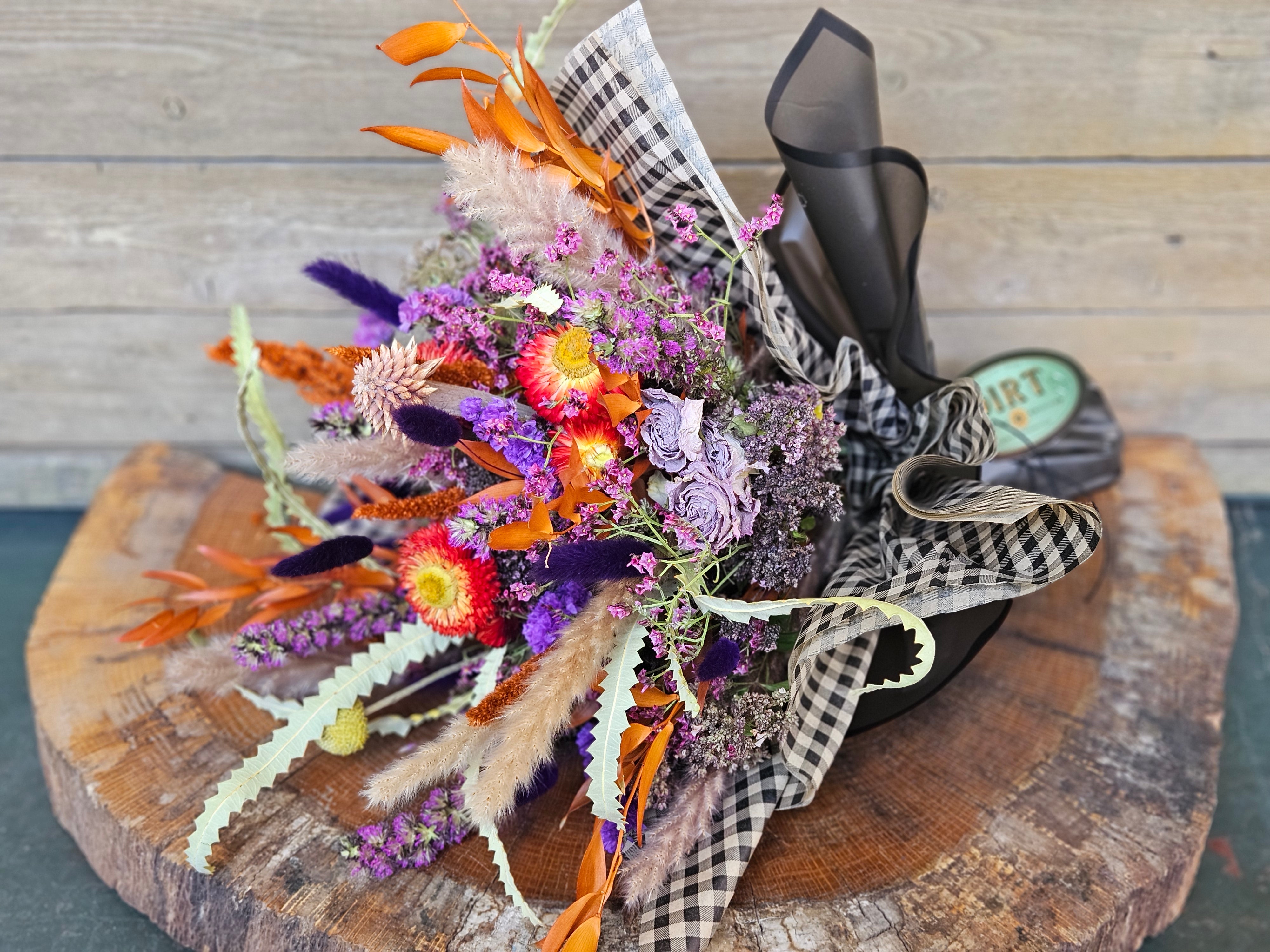 Beautiful Dried and Preserved Bouquet $125