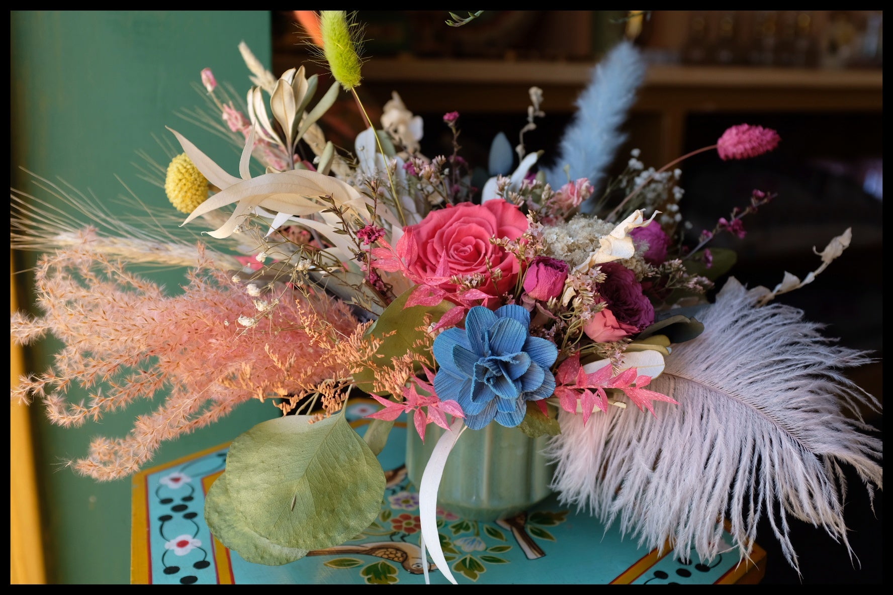 Unique, One of a Kind Dried and Preserved Arrangement $127